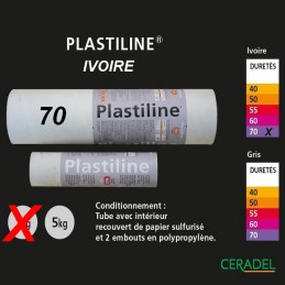 Plastiline 5kg Ivoire dureté 70/Trés Dure