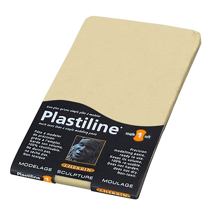 Plastiline 780gr en plaque Ivoire/Souple