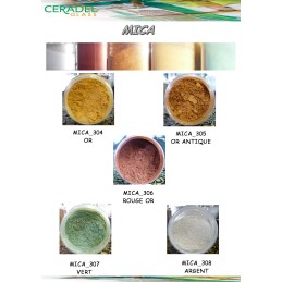 MICA Couleur OR-50Gr